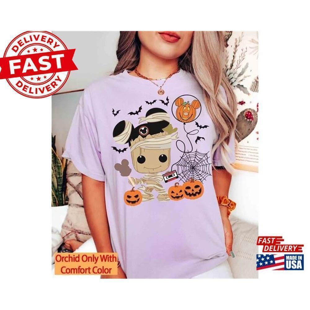 Marvel Groot Mummy Halloween Mickey Balloons Shirts I Am Guardians